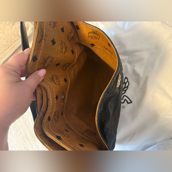 MCM Black and Brown Leather Hobo Bag - Picture 9 of 9